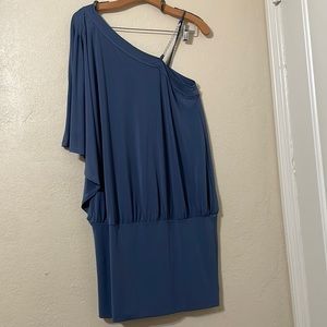 Fun and comfortable gray blue dress
